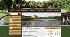 Desktop Screenshot of cityofherington.com